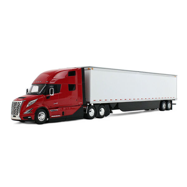 Picture of Red Sleeper Cab/White Trailer