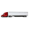 Picture of Red Sleeper Cab/White Trailer