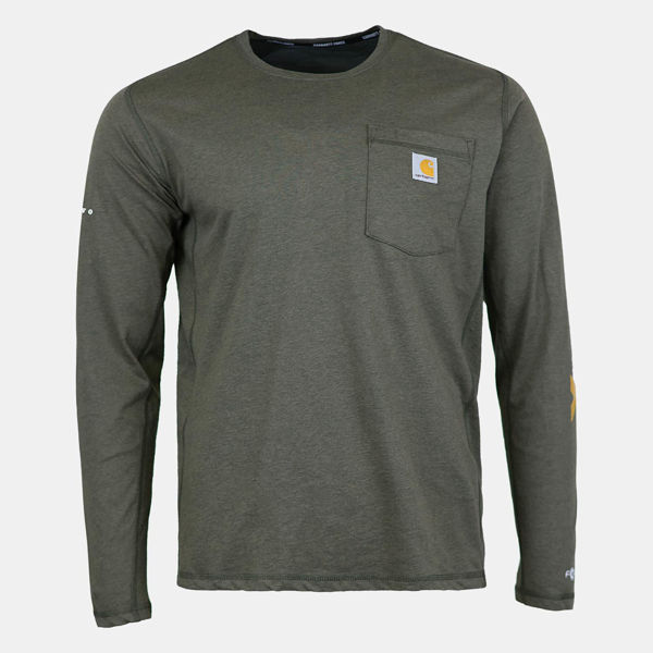 Picture of VNX Carhartt Long Sleeve T-Shirt : Basil Heather